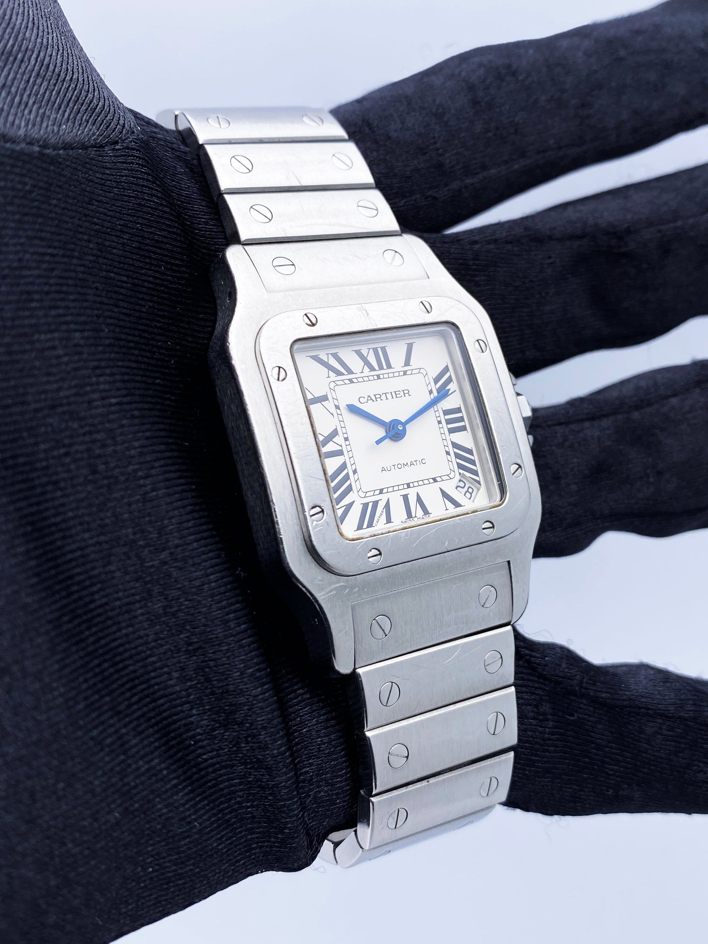 Cartier Santos W20098D6 Stainless Steel Mens Watch - Virtual