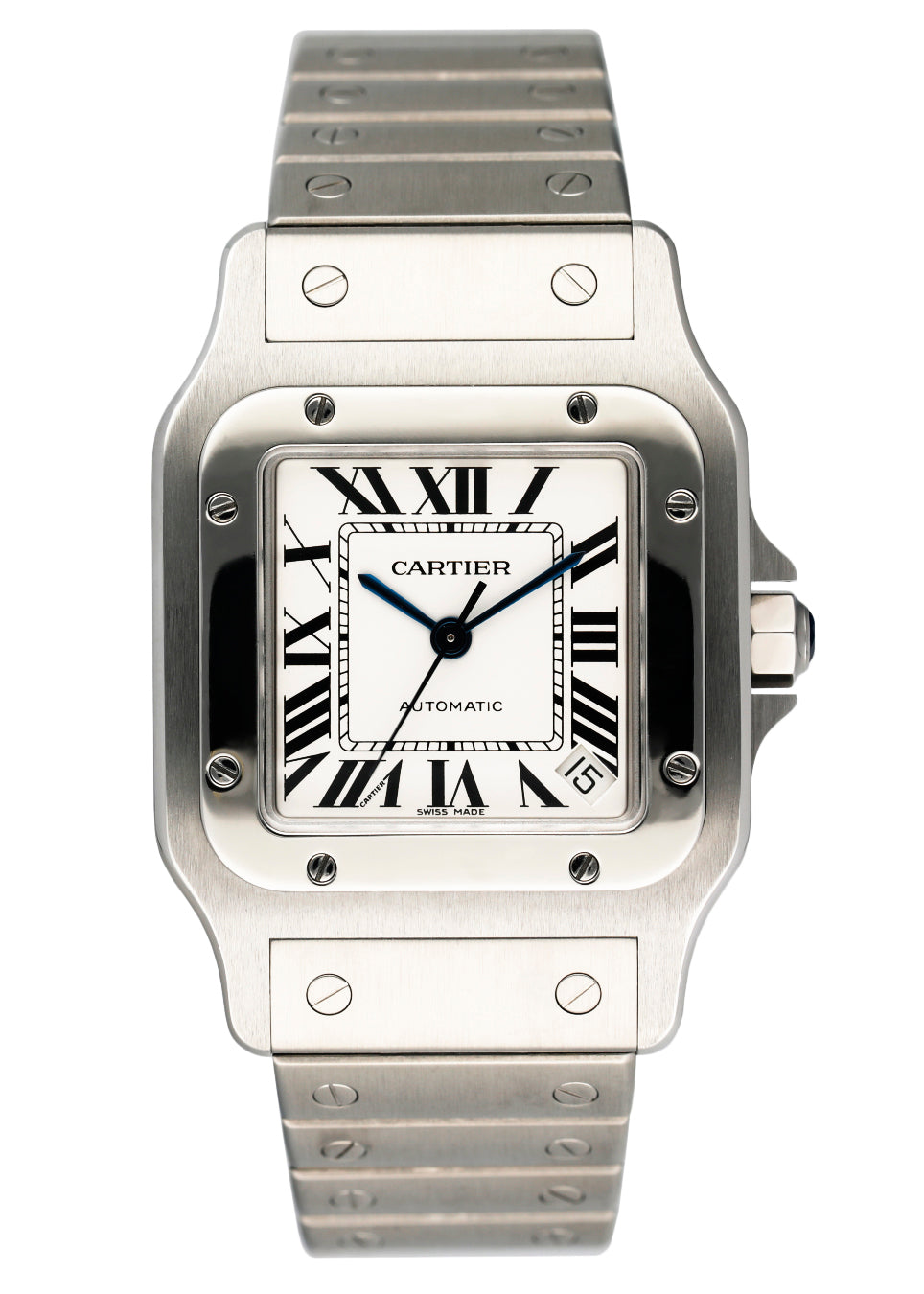 Cartier Santos Galbee W20098D6 Stainless Steel Mens Watch - Wristwatch