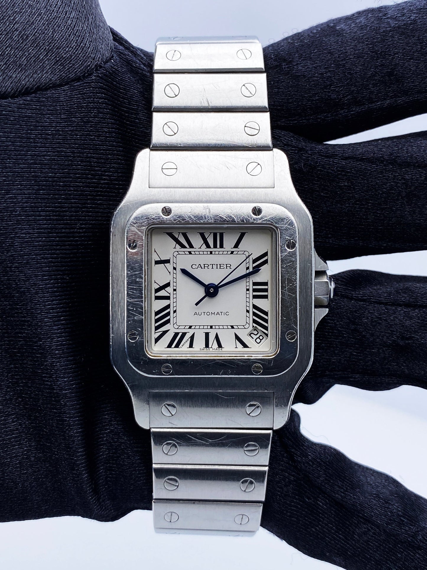 Cartier Santos W20098D6 Stainless Steel Mens Watch - Virtual