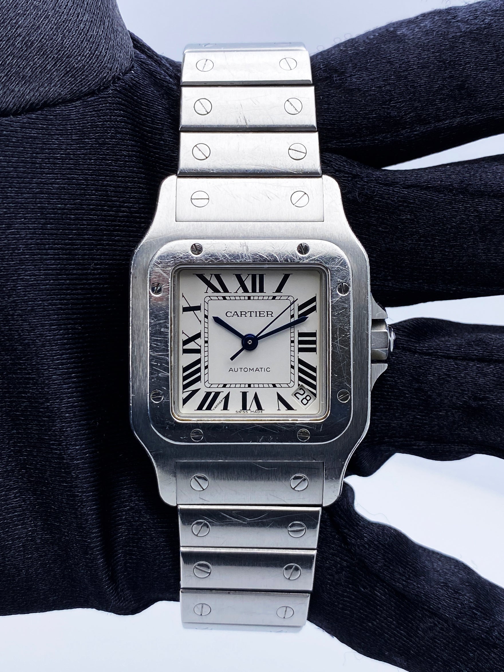 Cartier Santos W20098D6 Stainless Steel Mens Watch - Virtual