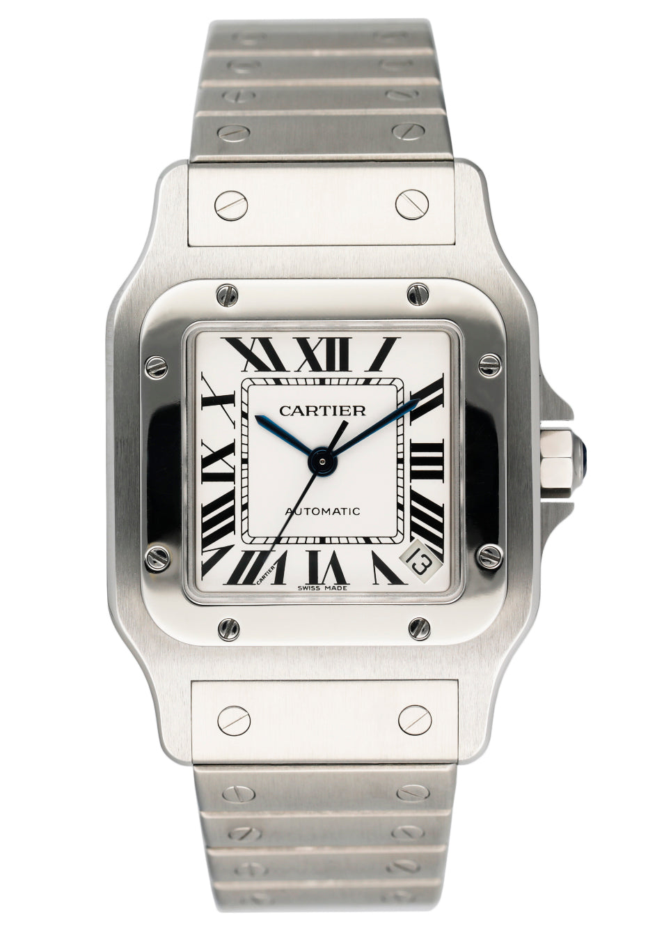 Cartier Santos W20098D6 Stainless Steel Mens Watch - Virtual