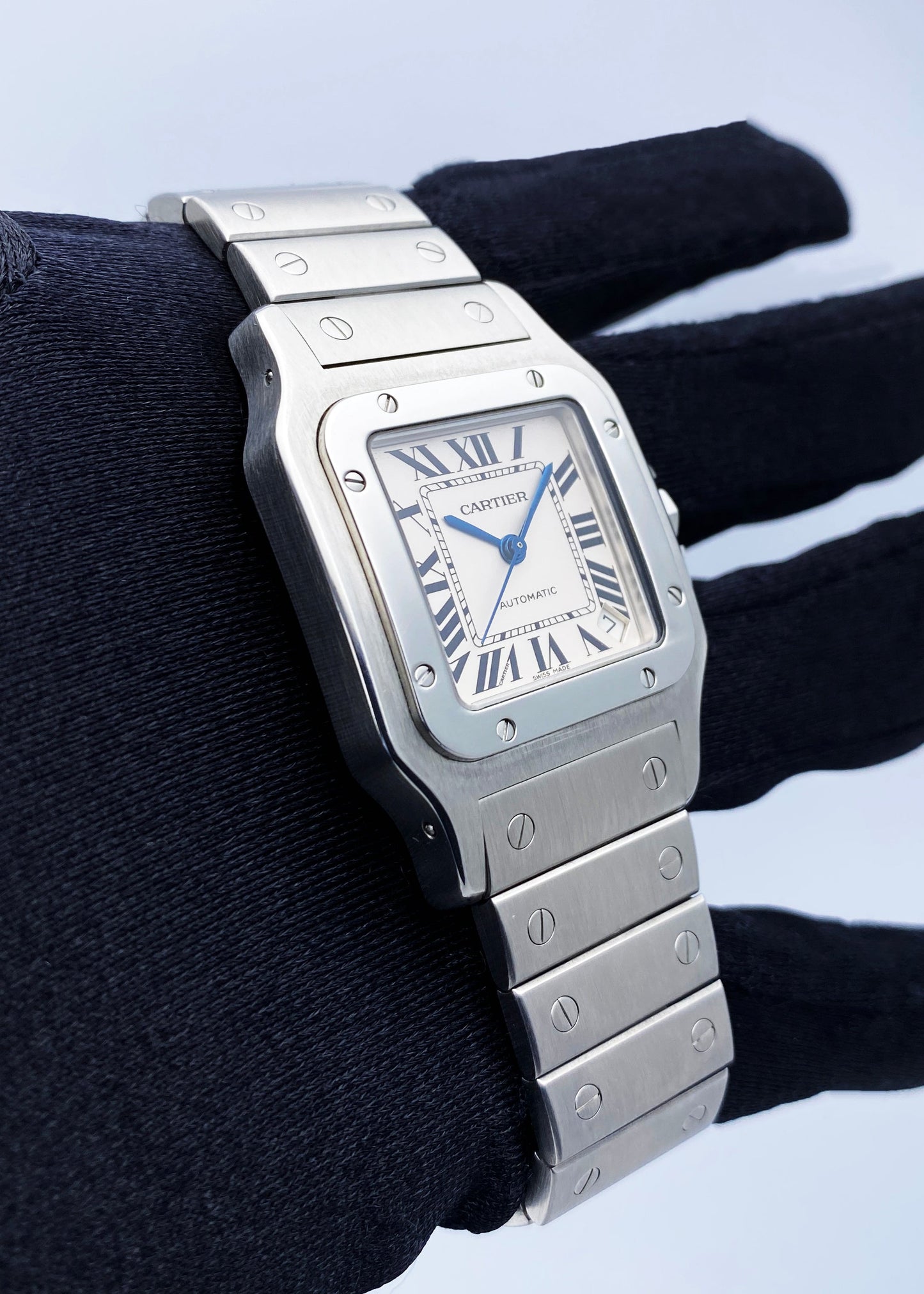 Cartier Santos Galbee W20098D6 Stainless Steel Mens Watch - Wristwatch