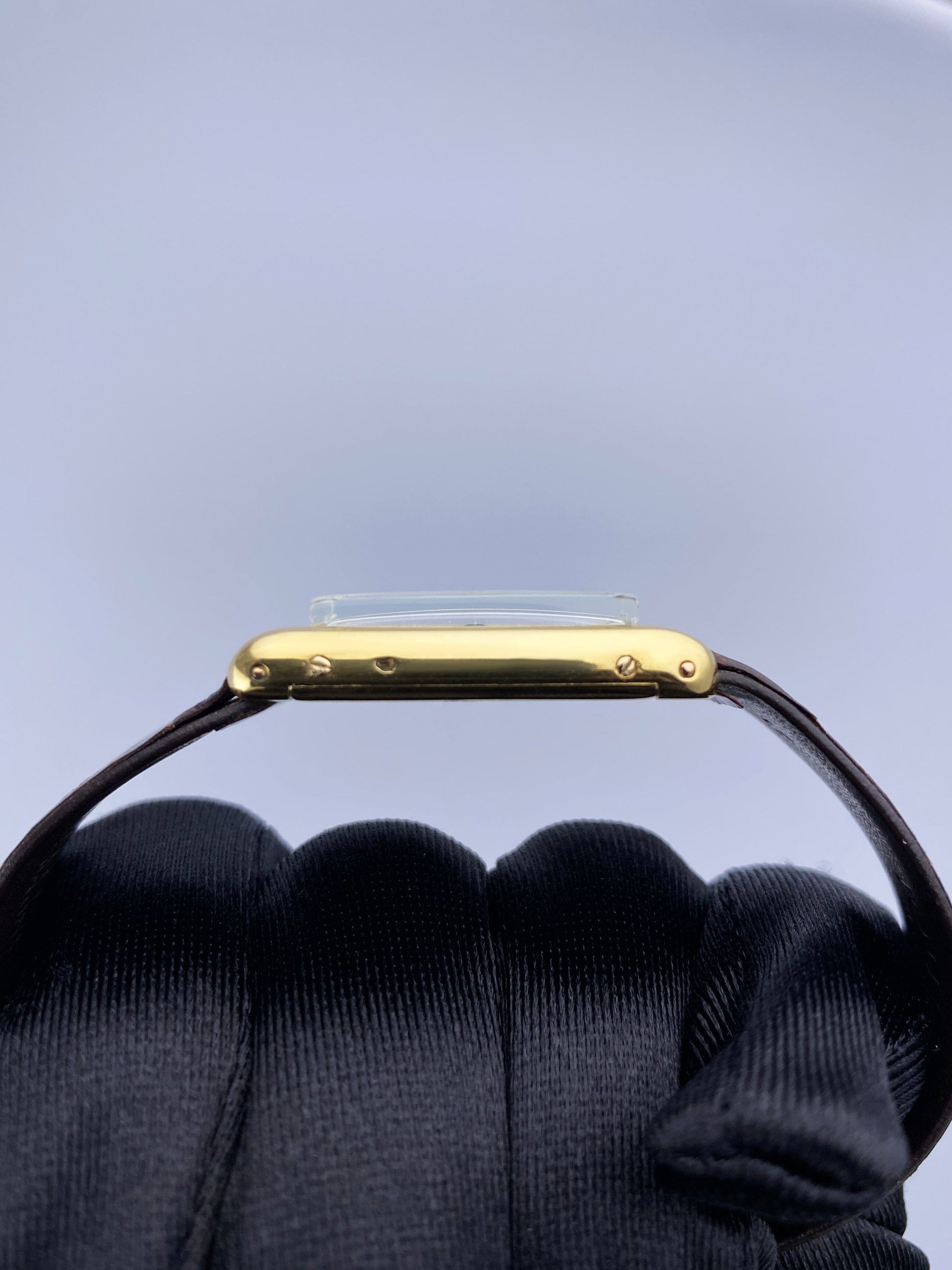 Cartier Tank 13433 Patek Movement Yellow Gold Ladies Watch