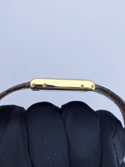 Cartier Tank 78086 Paris 18K Yellow Gold Ladies Watch