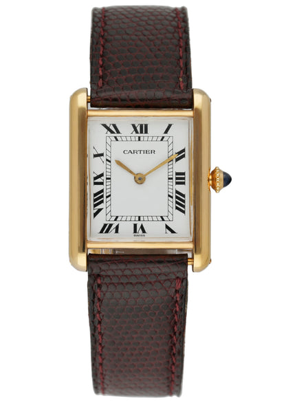 Cartier Tank 78086 Paris 18K Yellow Gold Ladies Watch - Wristwatch