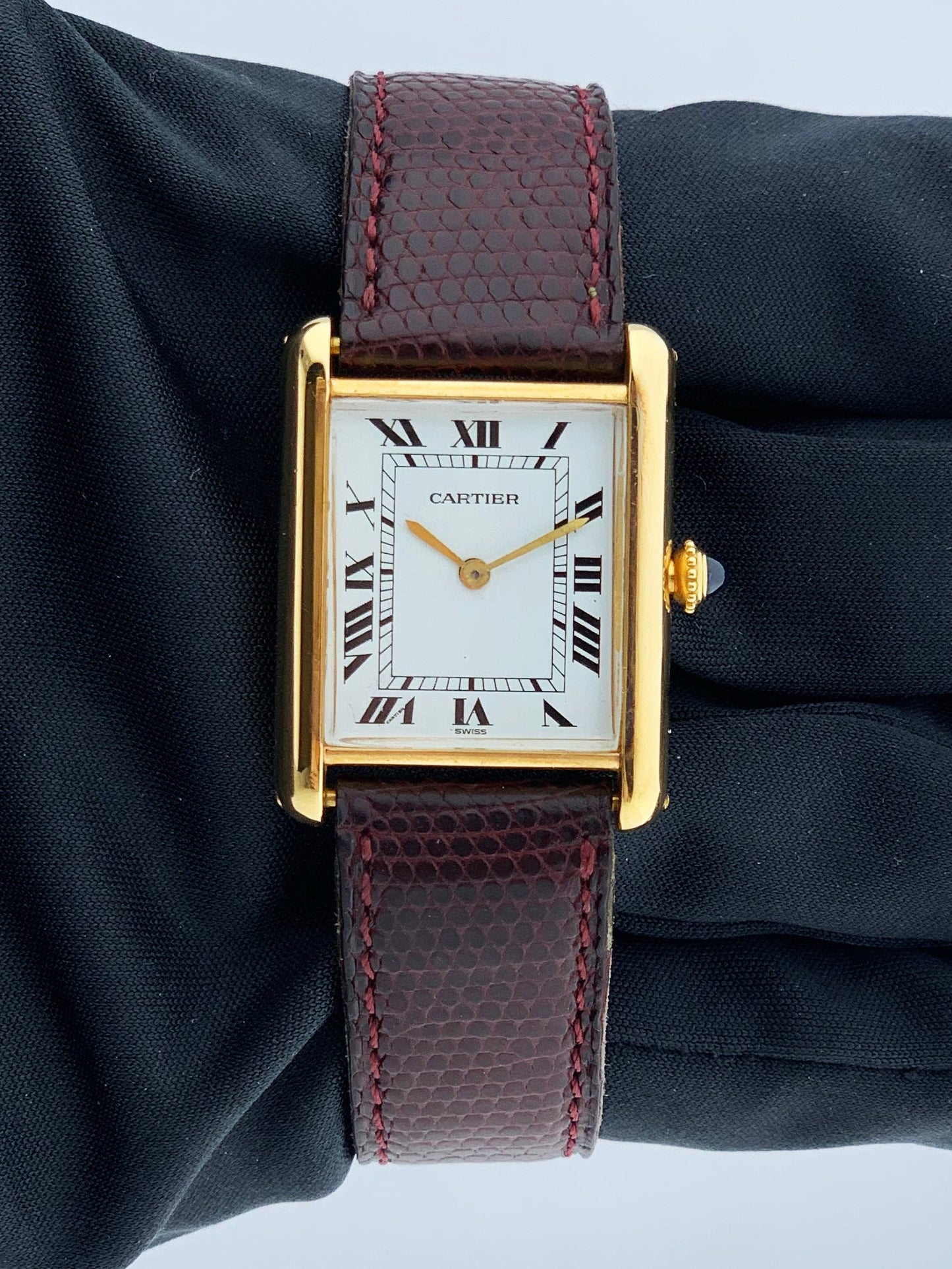 Cartier Tank 78086 Paris 18K Yellow Gold Ladies Watch - Wristwatch