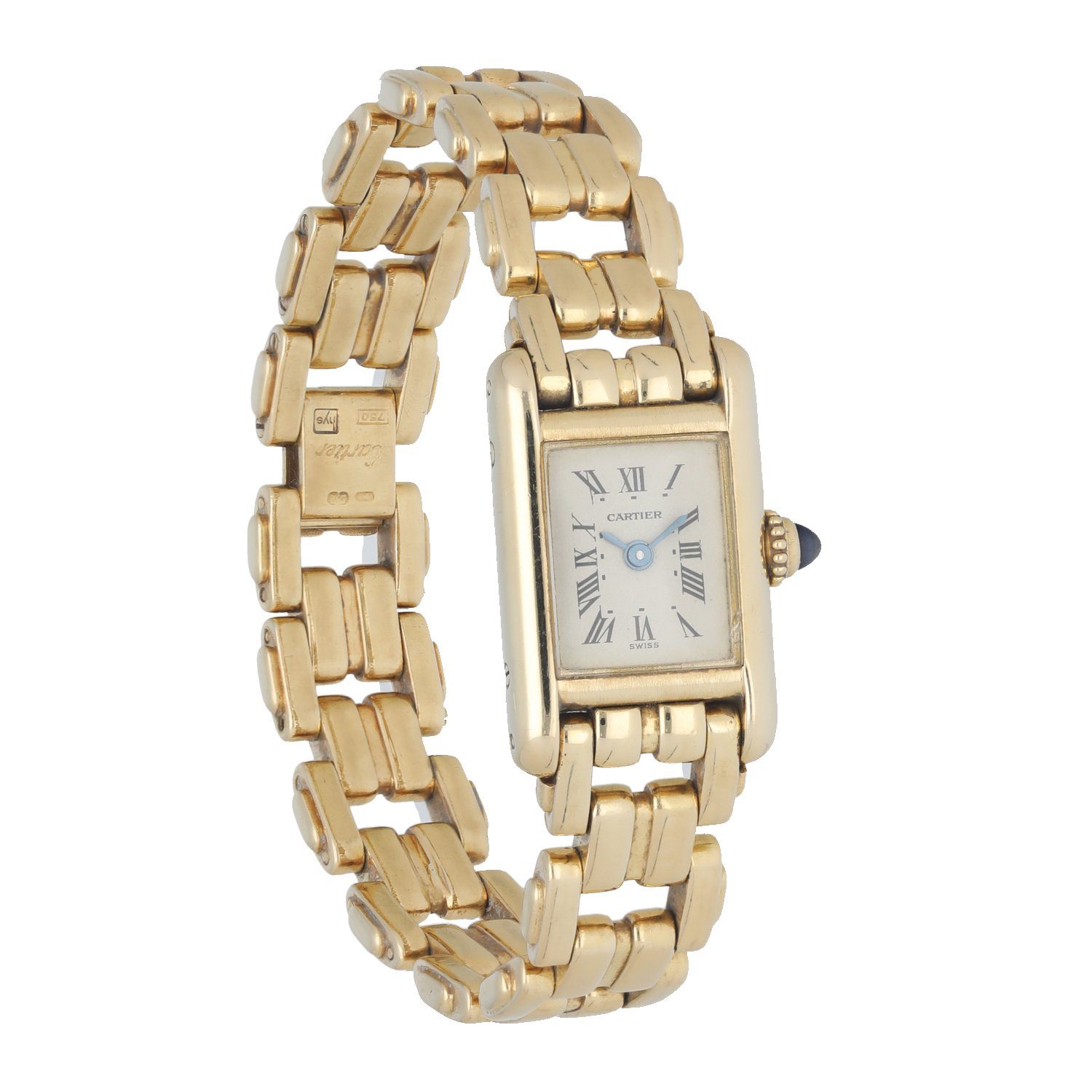 Cartier Tank 828003 18K Yellow Gold Ladies Watch - Virtual