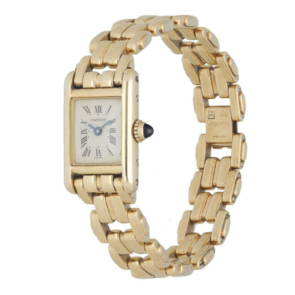 Cartier Tank 828003 18K Yellow Gold Ladies Watch - Virtual