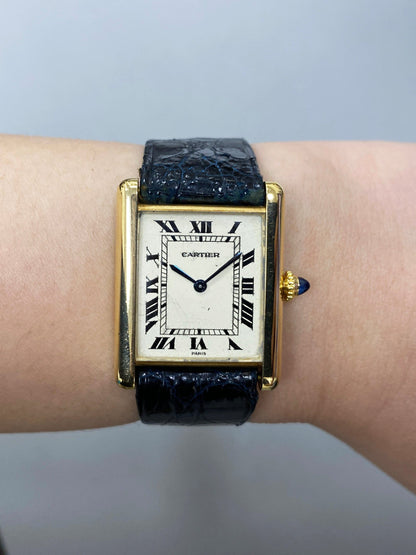 Cartier Tank 9601 Paris 18K Yellow Gold Ladies Watch - Watches