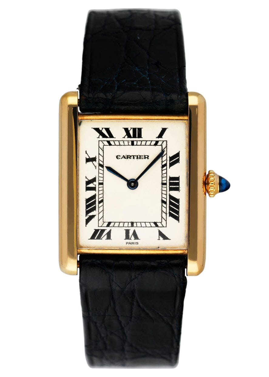 Cartier Tank 9601 Paris 18K Yellow Gold Ladies Watch