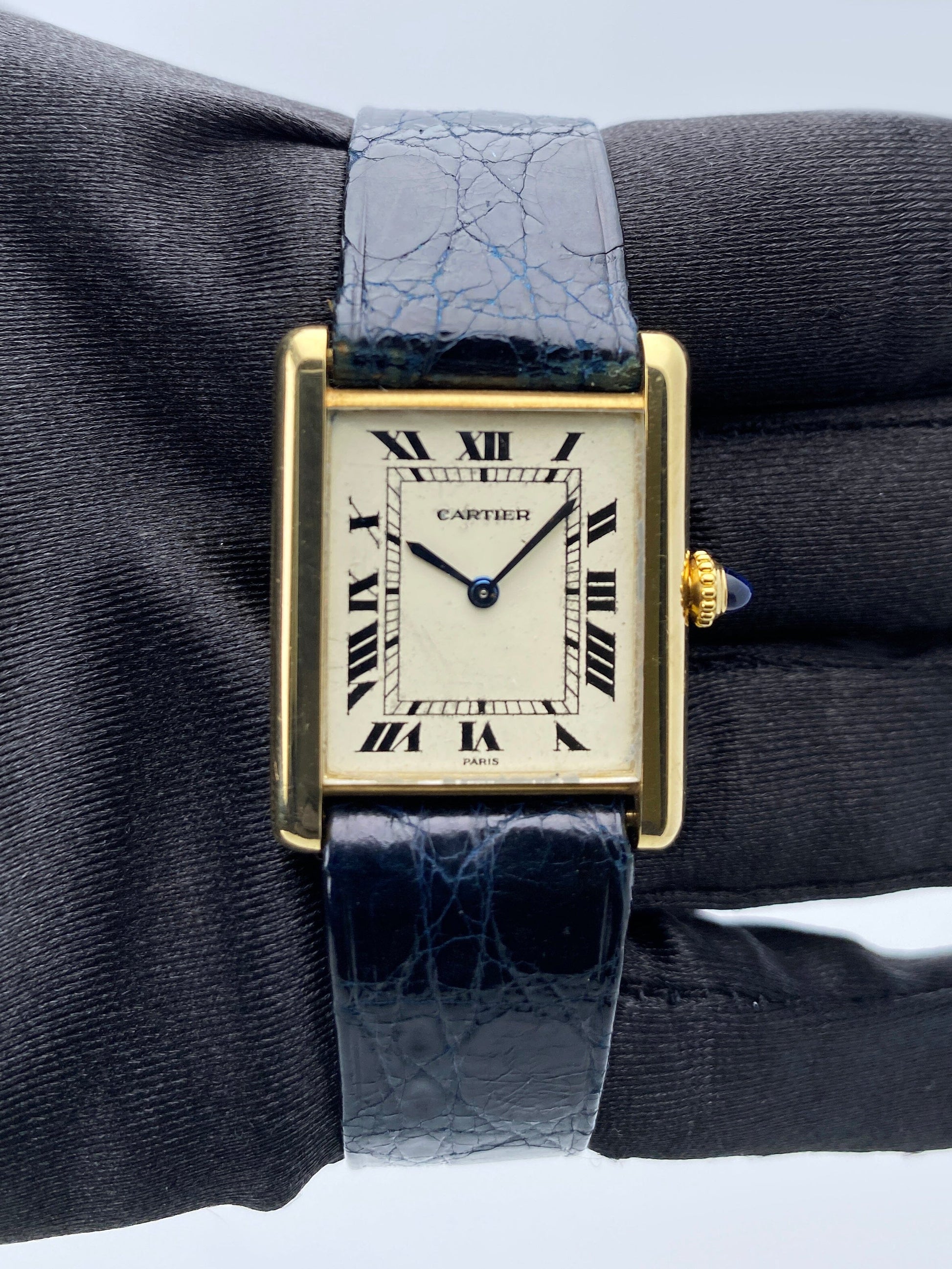 Cartier Tank 9601 Paris 18K Yellow Gold Ladies Watch - Watches