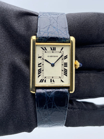 Cartier Tank 9601 Paris 18K Yellow Gold Ladies Watch - Watches
