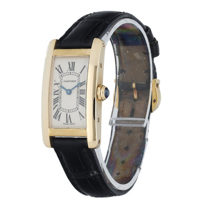 Cartier Tank Americaine 1710 18K Yellow Gold Ladies Watch - Virtual