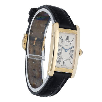 Cartier Tank Americaine 1710 18K Yellow Gold Ladies Watch - Virtual