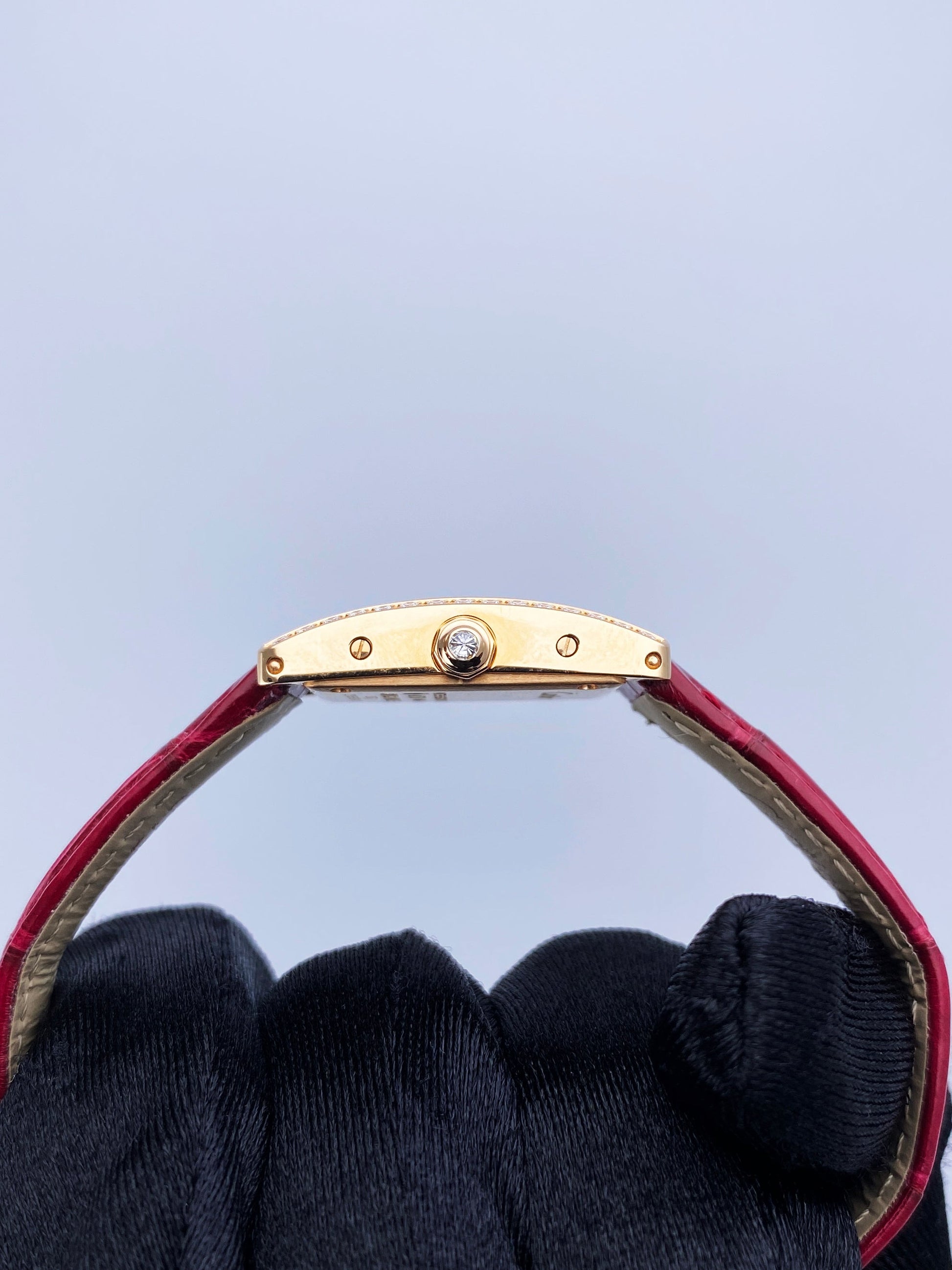 Cartier Tank Americaine Mini 3673 18K Rose Gold Ladies Watch Box Papers