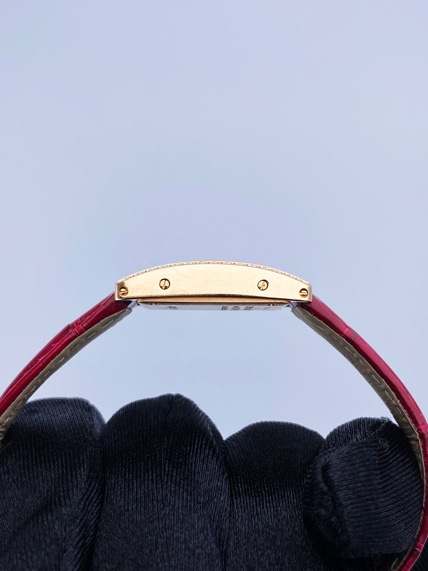 Cartier Tank Americaine Mini 3673 18K Rose Gold Ladies Watch Box Papers