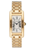 Cartier Tank Americaine W26014K2 Midsize 18K Yellow Gold Watch Box Papers - Wristwatch