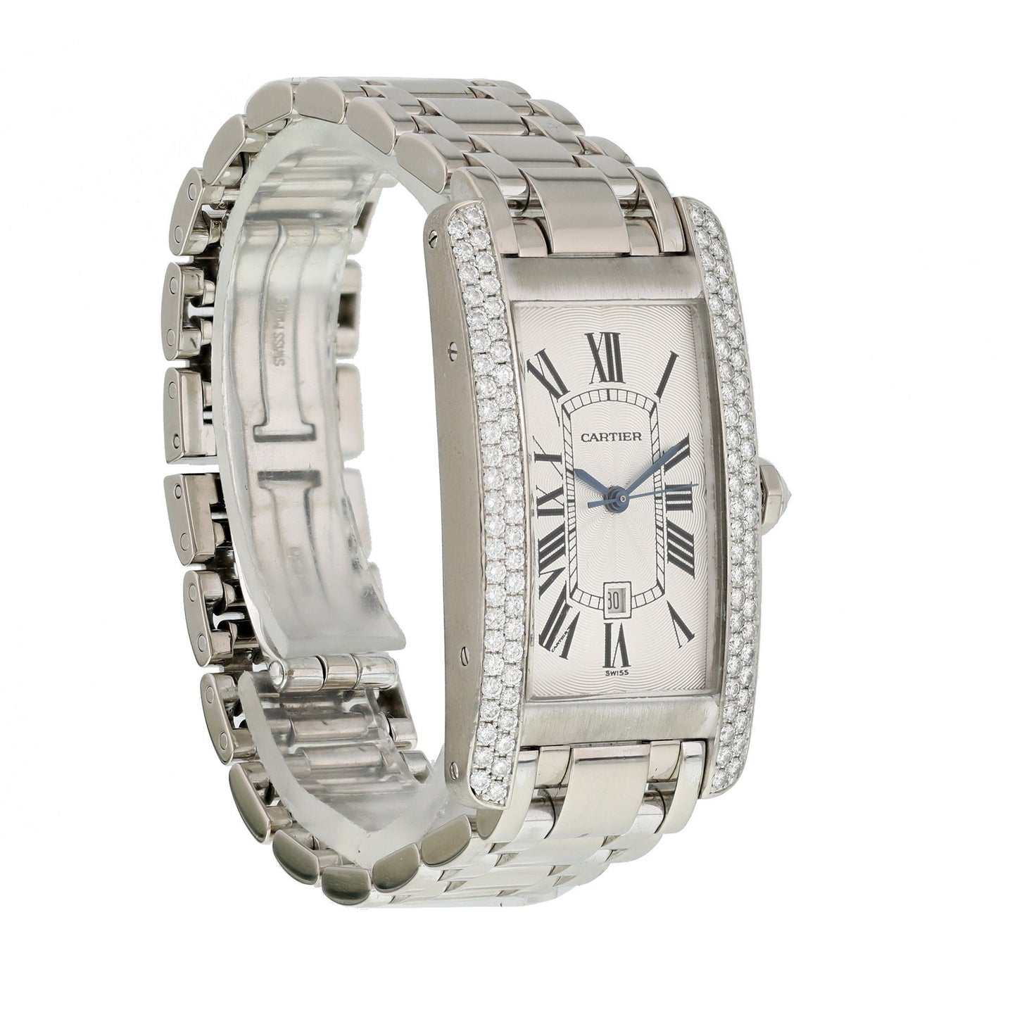 Cartier Tank Americaine W2603656 / 1726 Large Size Watch - Wristwatch