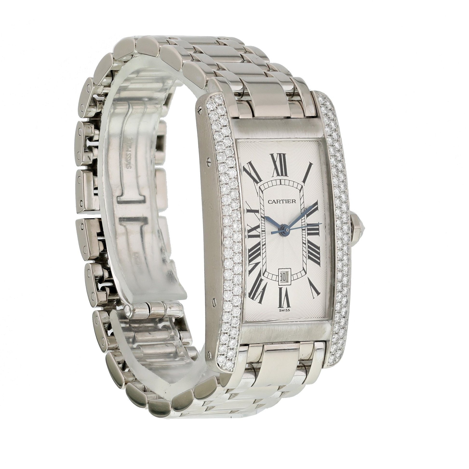 Cartier Tank Americaine W2603656 / 1726 Large Size Watch - Wristwatch