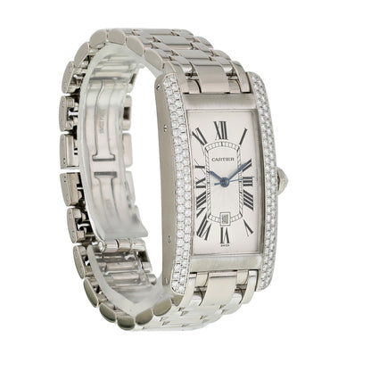 Cartier Tank Americaine W2603656 / 1726 Large Size Watch - Wristwatch