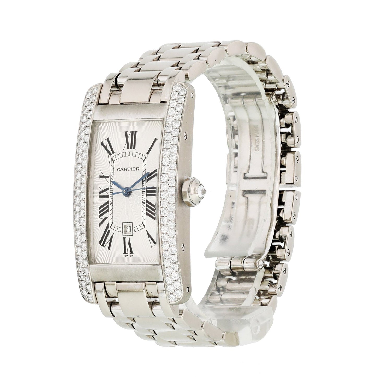 Cartier Tank Americaine W2603656 / 1726 Large Size Watch - Wristwatch