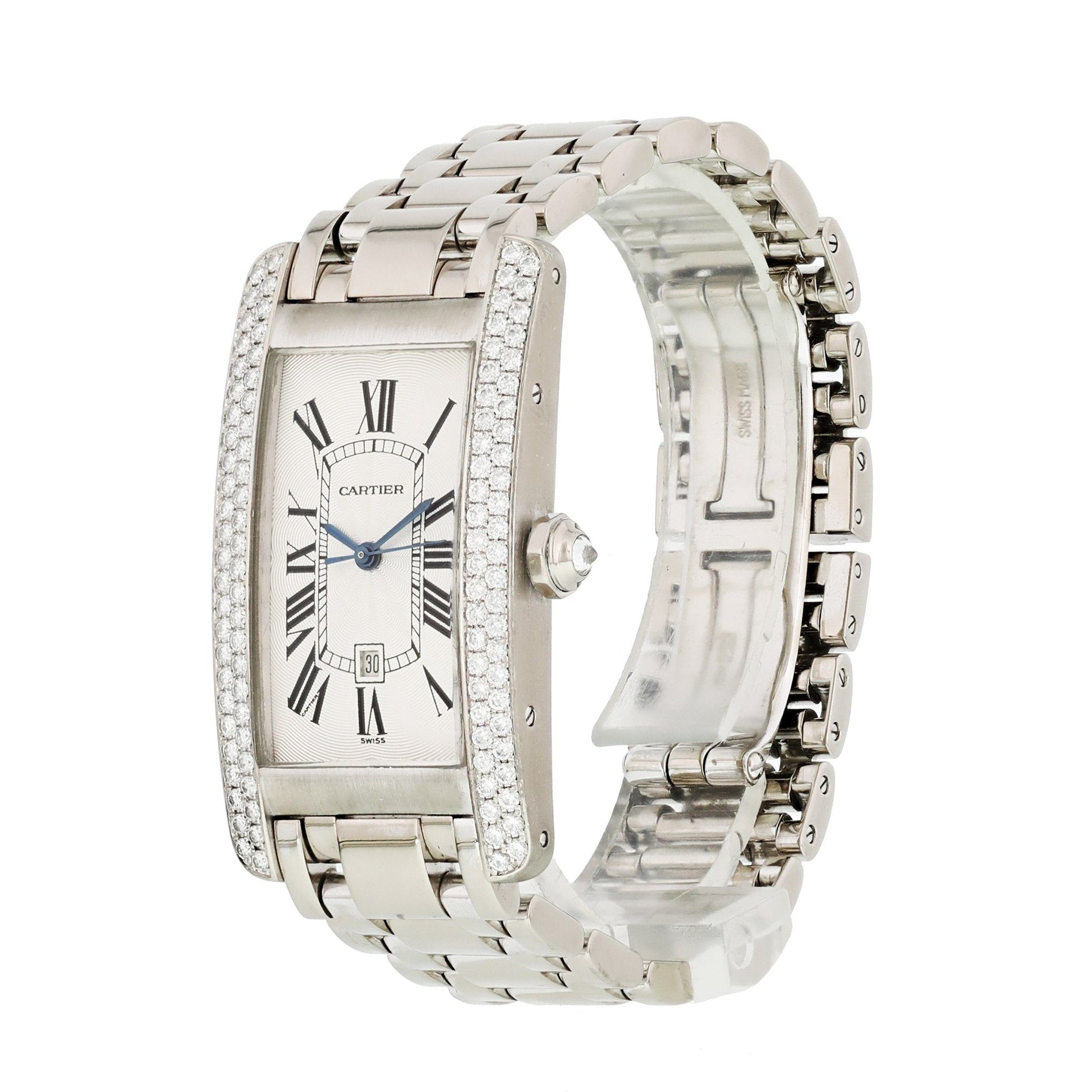 Cartier Tank Americaine W2603656 / 1726 Large Size Watch - Wristwatch