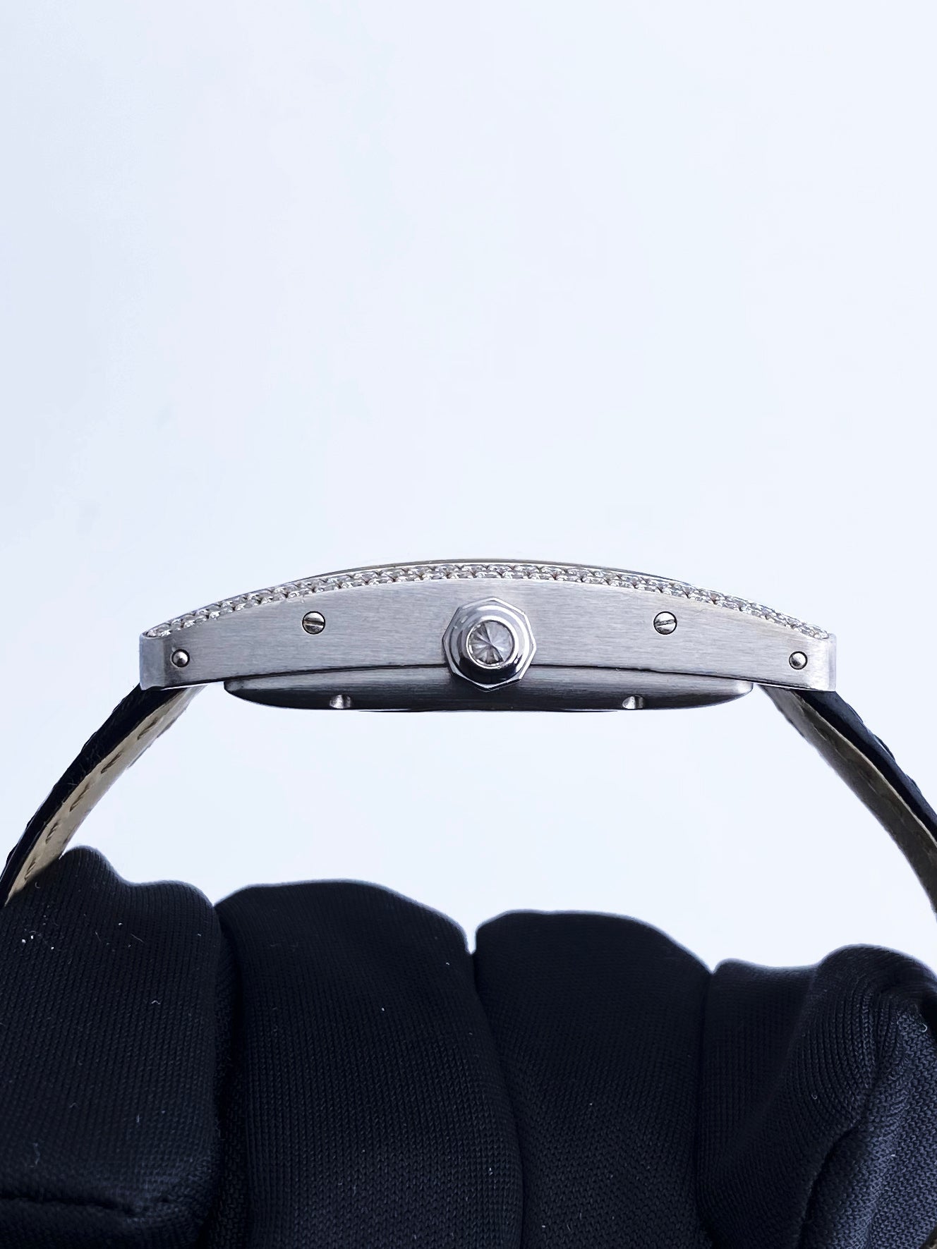 Cartier Tank Americaine W2603656 Diamond Mid Size Ladies Watch Box Papers - Wristwatch
