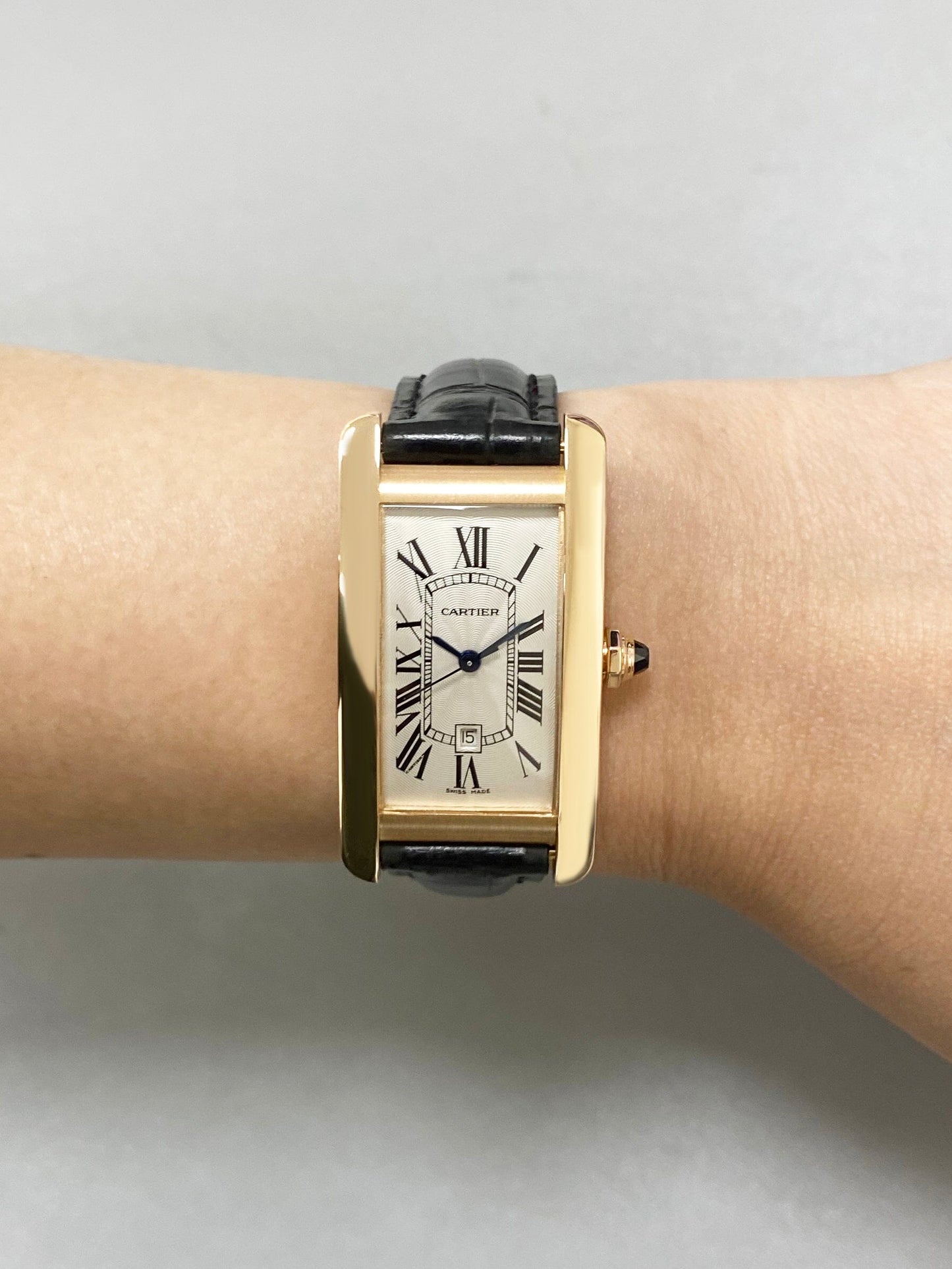 Cartier Tank Americaine W2620030 18K Rose Gold Ladies Watch - Watches