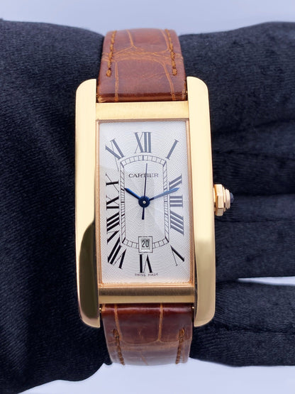 Cartier Tank Americaine W2620030 18K Rose Gold Watch