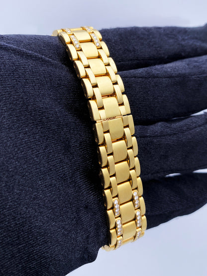 Cartier Tank Americaine WB7012JL Diamond Bezel Ladies Watch - Wristwatch