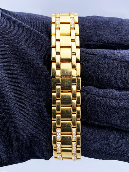 Cartier Tank Americaine WB7012JL Diamond Bezel Ladies Watch - Wristwatch