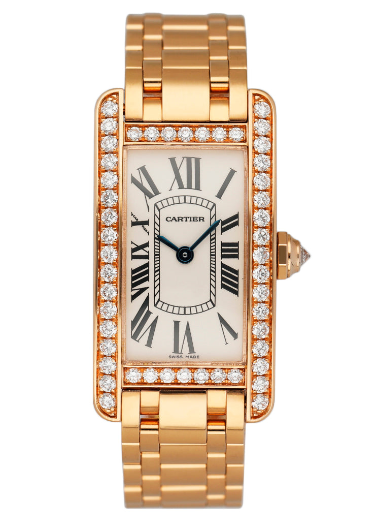 Cartier Tank Americaine WB7079M5/2503 Diamond Ladies Watch - Wristwatch