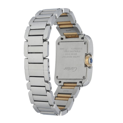 Cartier Tank Anglaise 3485 Stainless steel and 18K Yellow gold Quartz Woman's Watch