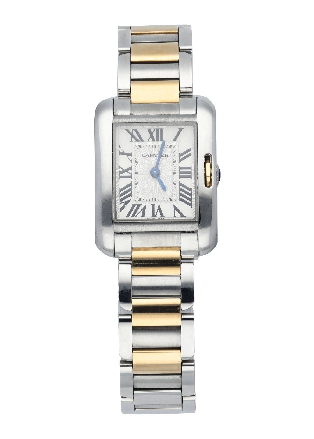 Cartier Tank Anglaise 3485 Stainless steel and 18K Yellow gold Quartz Woman's Watch