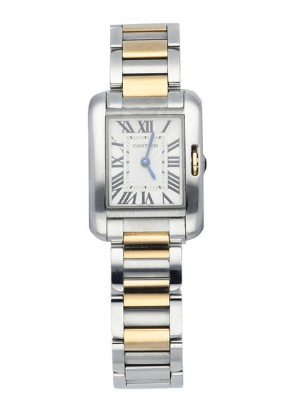 Cartier Tank Anglaise 3485 Stainless steel and 18K Yellow gold Quartz Woman's Watch