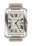 Cartier Tank Anglaise 3507 18K Stainless Steel & 18K Rose Gold Box & Papers