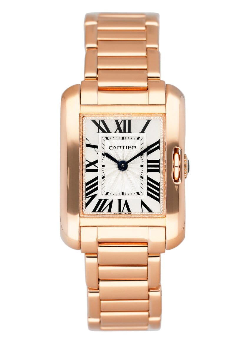 Cartier Tank Anglaise W5310013 18K Rose Gold Ladies Watch