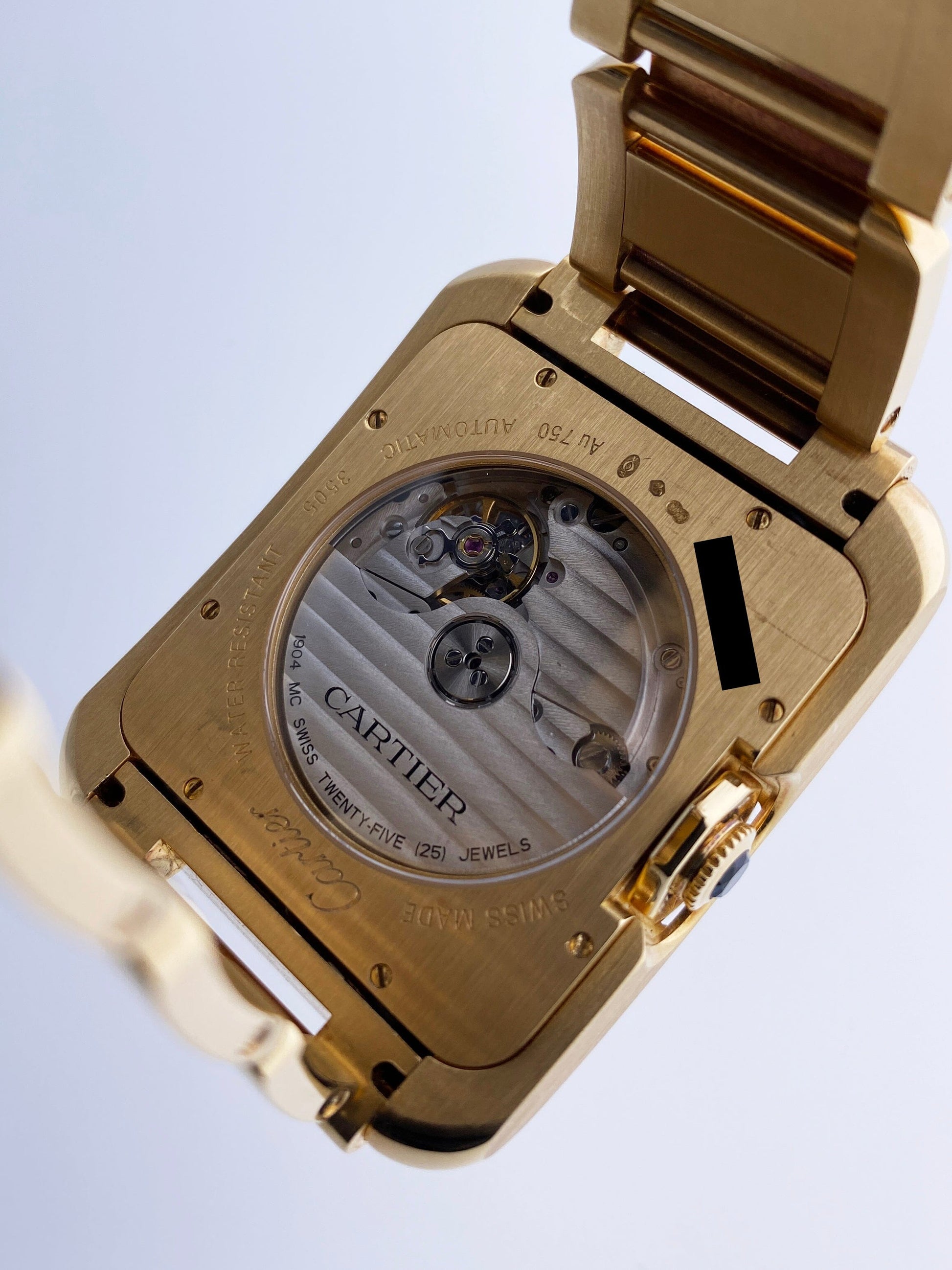 Cartier Tank Anglaise W5310018/3505 18K Yellow Gold Mens Watch