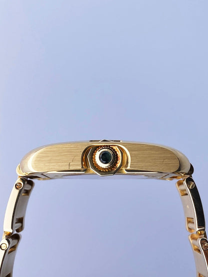 Cartier Tank Anglaise W5310018/3505 18K Yellow Gold Mens Watch
