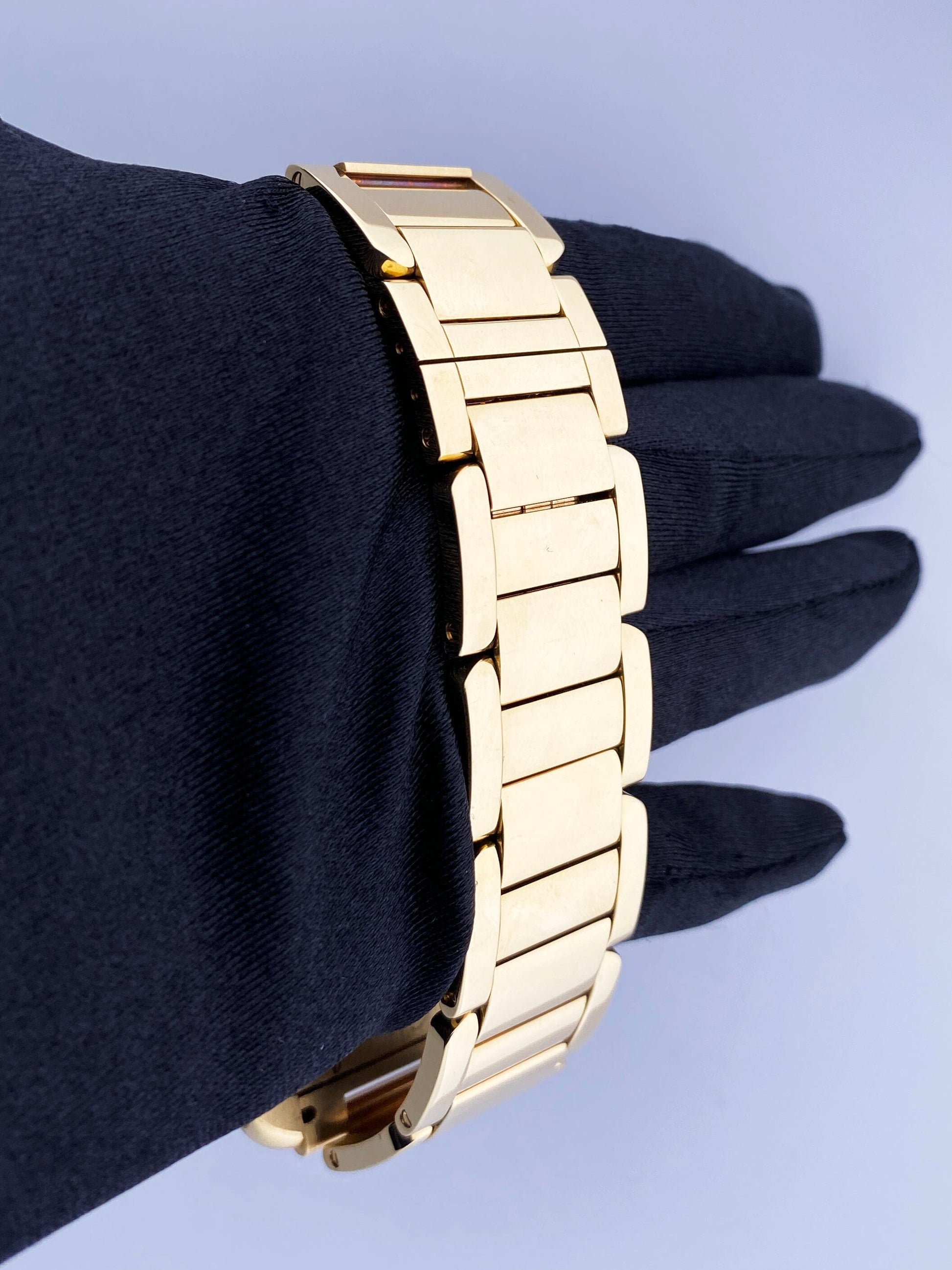 Cartier Tank Anglaise W5310018/3505 18K Yellow Gold Mens Watch