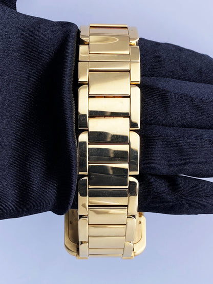 Cartier Tank Anglaise W5310018/3505 18K Yellow Gold Mens Watch