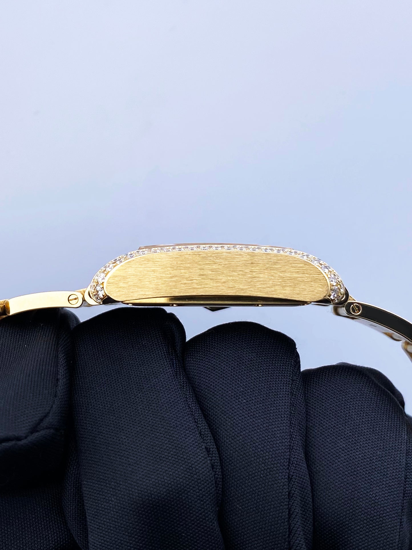 Cartier Tank Anglaise WT100006 18K Yellow Gold Diamond Box/Papers