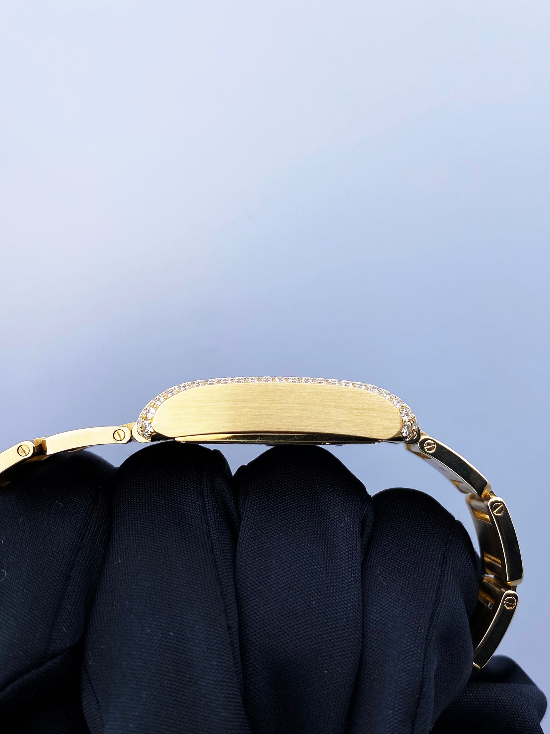 Cartier Tank Anglaise WT100006 18K Yellow Gold Diamond Box/Papers