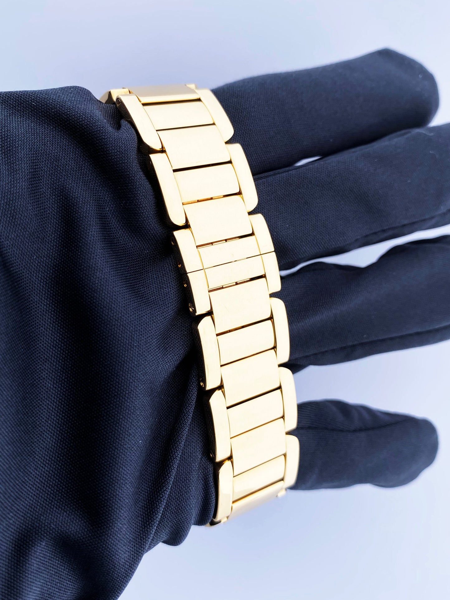 Cartier Tank Anglaise WT100006 18K Yellow Gold Diamond Box/Papers