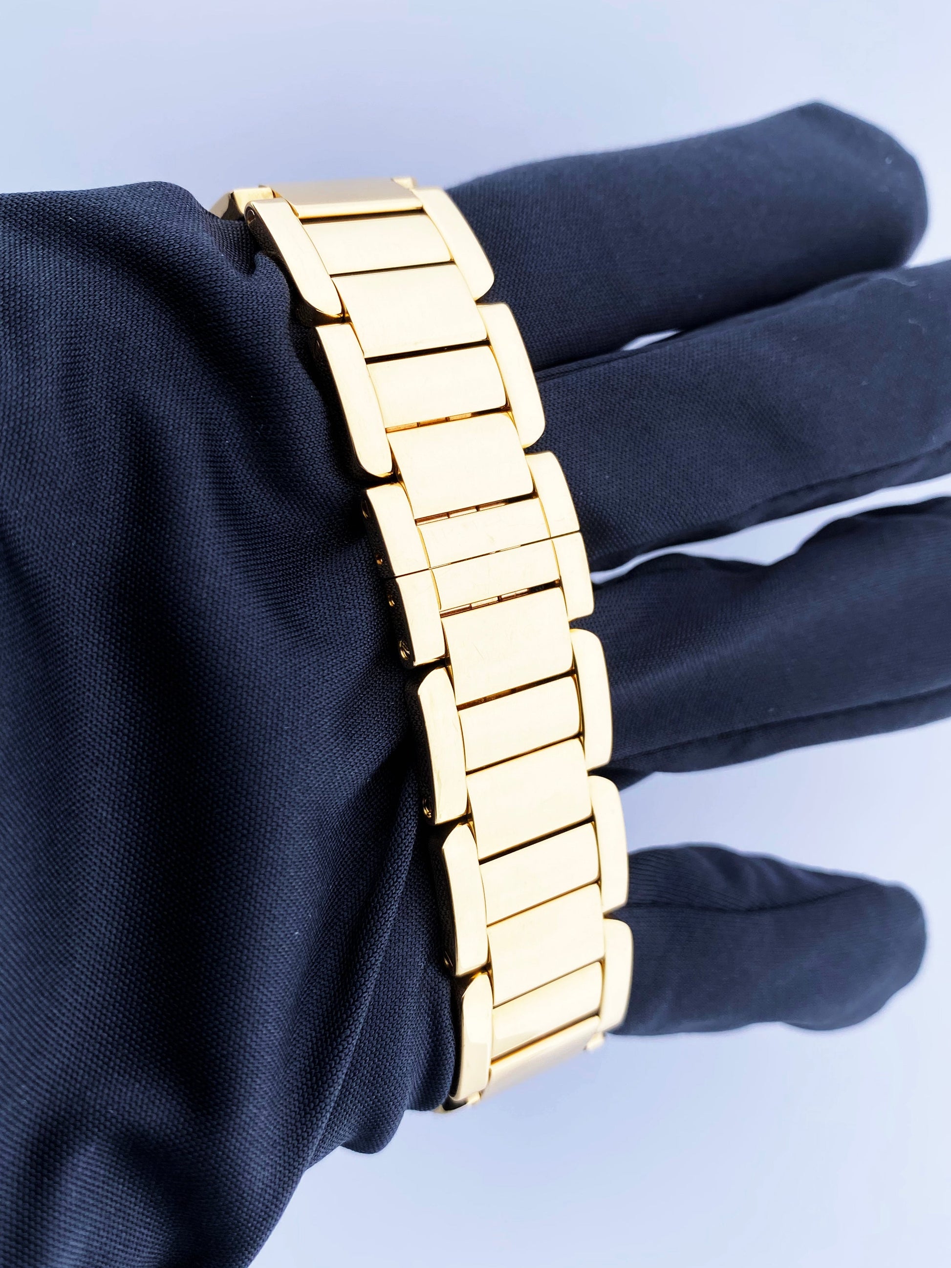 Cartier Tank Anglaise WT100006 18K Yellow Gold Diamond Box/Papers