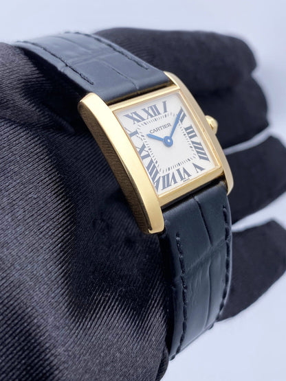 Cartier Tank Francaise W5000256 18K Yellow Gold Ladies Watch - Watches