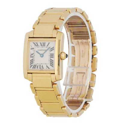 Cartier Tank Francaise 1820 18K Yellow Gold Ladies Watch