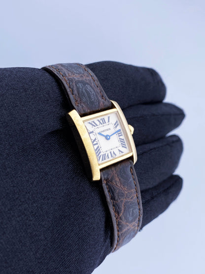 Cartier Tank Francaise 1820 18K Yellow Gold Ladies Watch