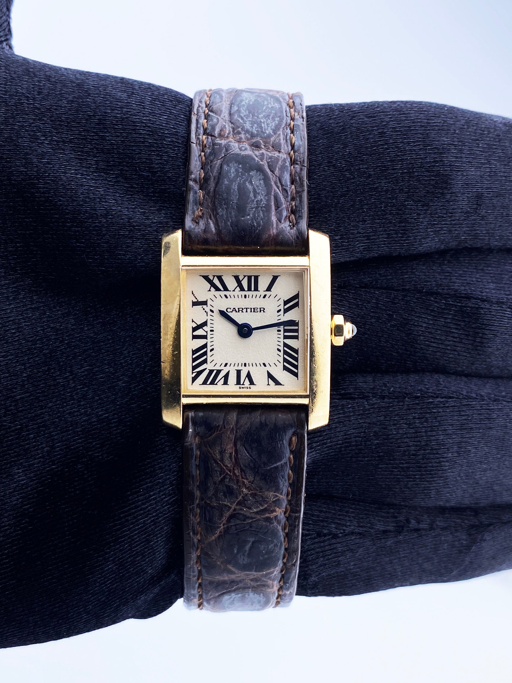 Cartier Tank Francaise 1820 18K Yellow Gold Ladies Watch