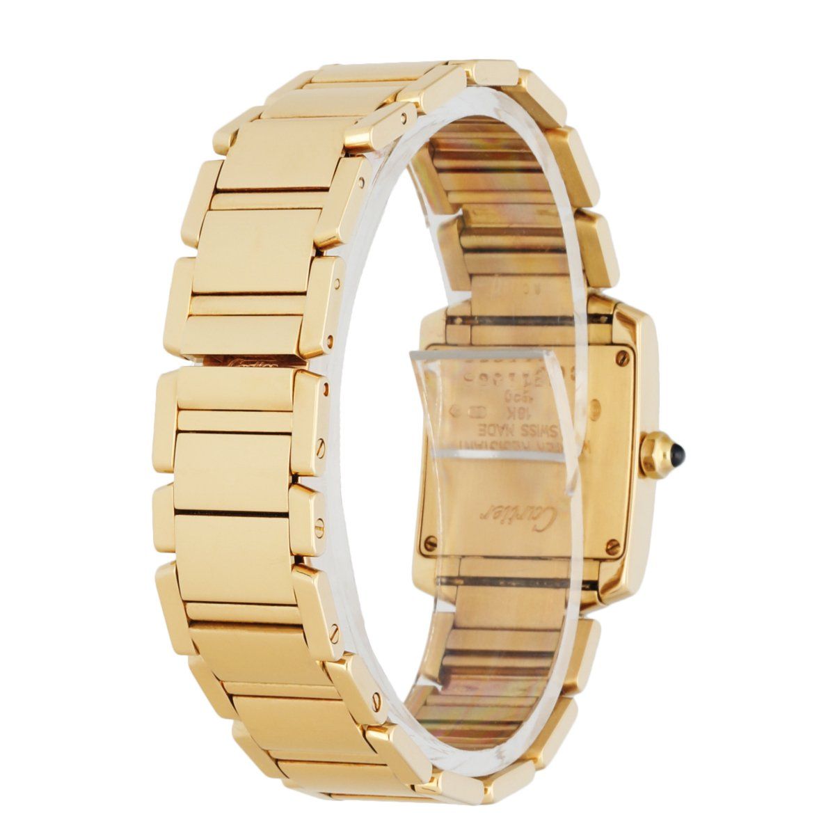 Cartier Tank Francaise 1820 18K Yellow Gold Ladies Watch - Wristwatch